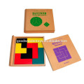 Brinquedos coloridos de madeira brinquedos educacionais pré-escolares blocos-8sets ensino recurso